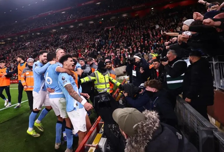 ترتيب الدوري الإنجليزي بعد فوز مانشستر سيتي على ليفربول